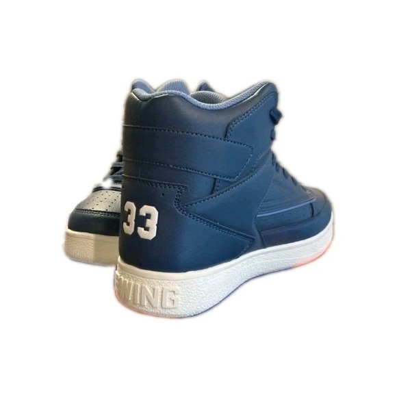 New In Box Men's Size 7 Patrick Ewing Orion 33 Non Strap Shoes Navy Blue/White - Picture 3 of 6